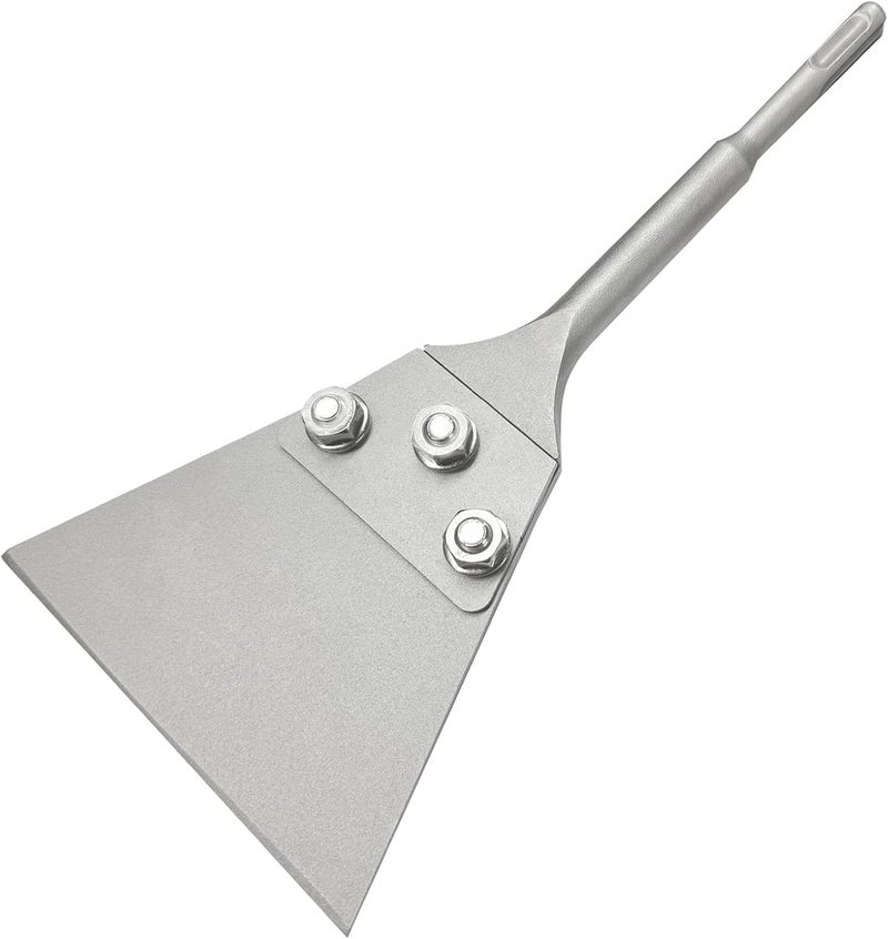 Gray Wolf SDS Plus Floor Scraper Kit, 5" x 11" Tile Removal Tool for SDS Plus Chisel Rotary Hammer Drill, Carpet Removal Tool, Premium Carbon Steel Blade, Great for Tile, Laminate, Epoxy Removal - Image 1